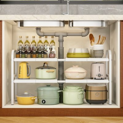 [하이어데코]뚝딱주방선반하부장정리