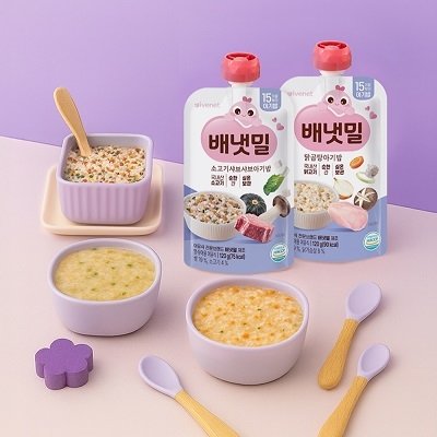 배냇밀 실온아기밥 파우치형