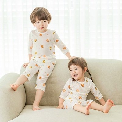 밤부 메쉬 7부 내복