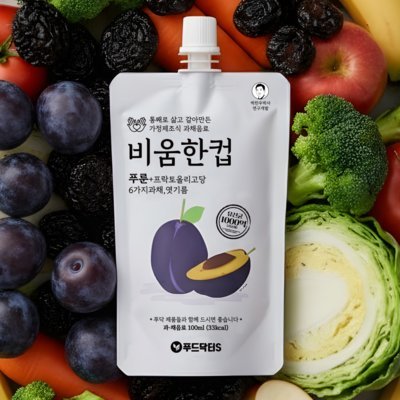 비움한컵 푸룬유산균 주스