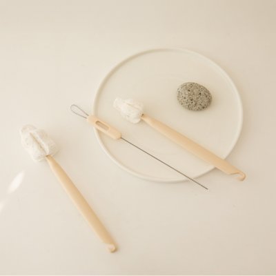 [더마더] 천연 스펀지 젖병솔 세트