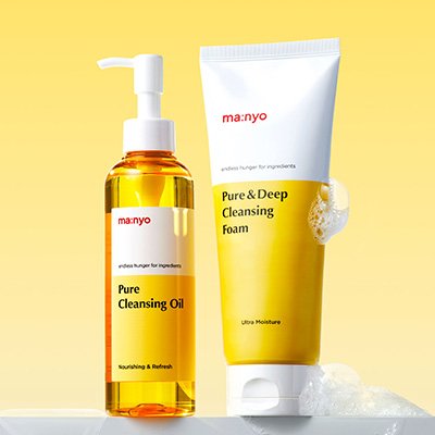 퓨어클렌징 오일&폼 2종