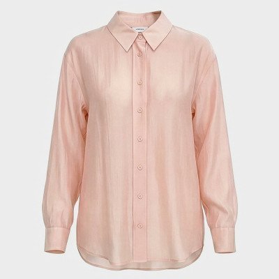 시스루 컬러 블라우스