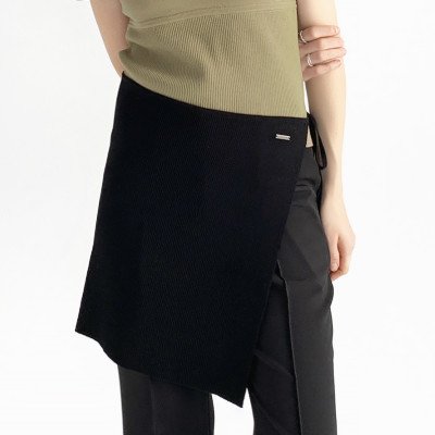 스트랩 레이어드니트스커트