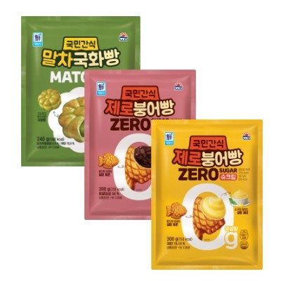 [사조대림]제로붕어빵2종, 말차국화빵