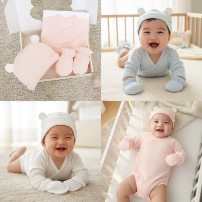 베냇슈트 3종출산 선물세트