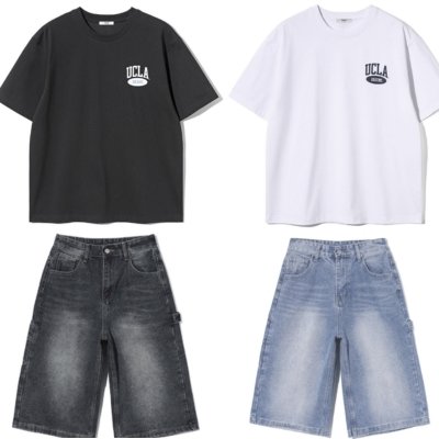 [유씨엘에이] 반팔티+버뮤다팬츠