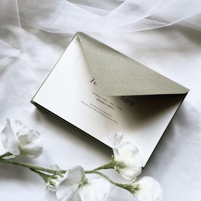 [악토버웨딩] 고급 수제 청첩장+액자