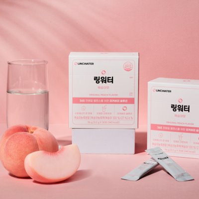 [링워터]땀 흘린 뒤 한 컵,복숭아맛