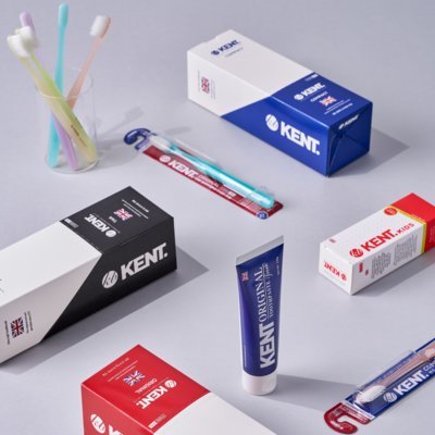 [켄트] 콤팩트 칫솔 + 치약 프레쉬