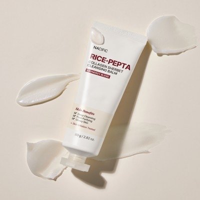 [네시픽]라이스펩타콜라겐샤베트클렌징밤