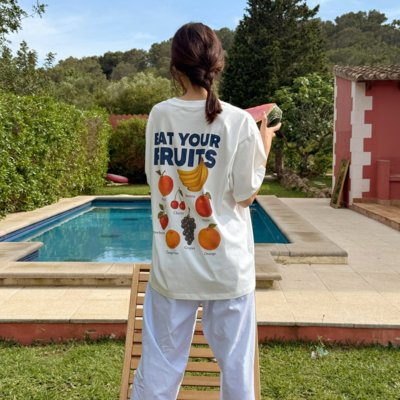 [누아르나인]유니섹스 과일 티셔츠