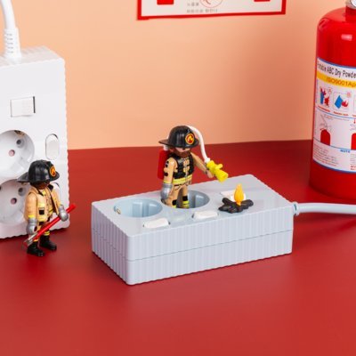 [파워존] 자동소화 납작 개별 멀티탭