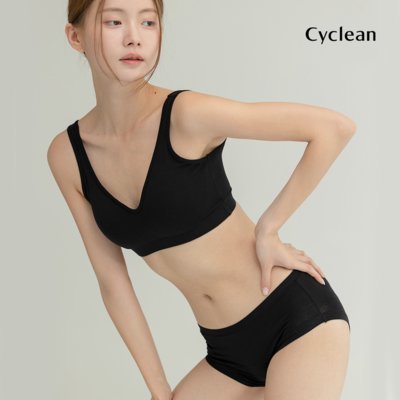 [싸이클린] 패드일체형 브라팬티세트