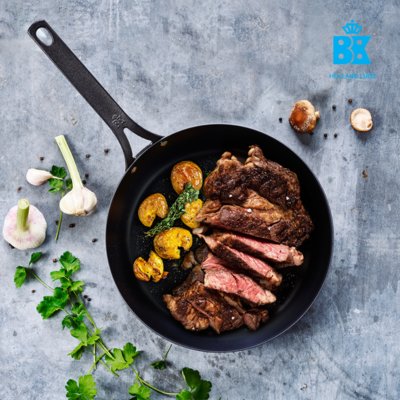 [BK쿡웨어] 블랙스틸 무쇠팬28cm