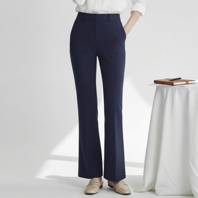 [리얼슬로우]스판밴딩 세미부츠컷 팬츠