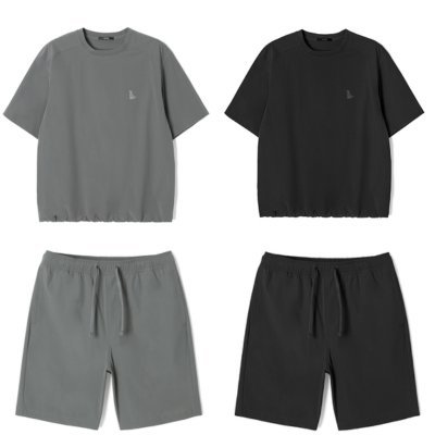 [애드호크]반바지&반팔 세트