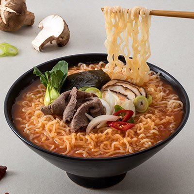 글루텐프리 얼큰버섯쌀라면