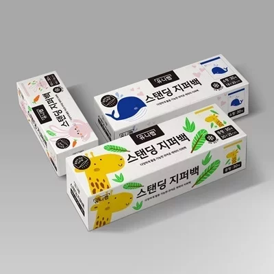 [유니랩] 스탠딩 지퍼백 3종