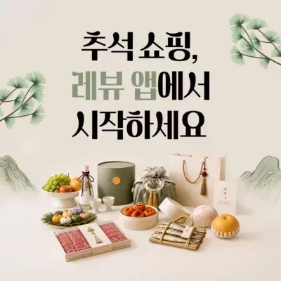 [저금통] 레뷰에서 추석 쇼핑하기