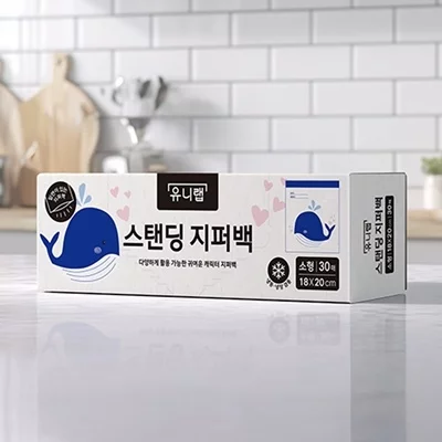 [유니랩] 스탠딩 지퍼백(소형)