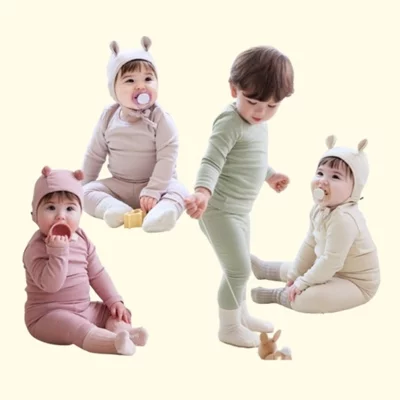 [메르베]아기 사계절 배앓이방지 내복