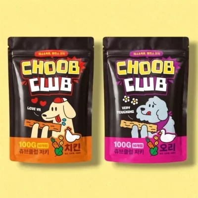 [츄브클럽] 강아지저키 치킨+오리
